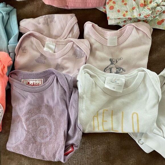 Huge Lot of 21 Baby Girl Summer Clothing Size 0-3 Months - Picture 6 of 13